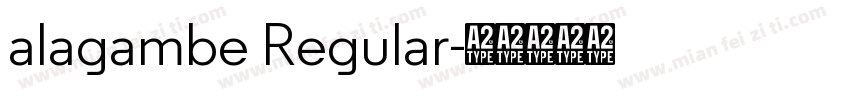 alagambe Regular字体转换